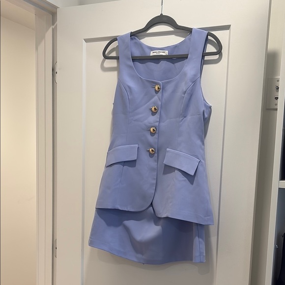 NWOT Amanda Uprichard Kya Romper Lavender Sz Medium - Picture 3 of 6